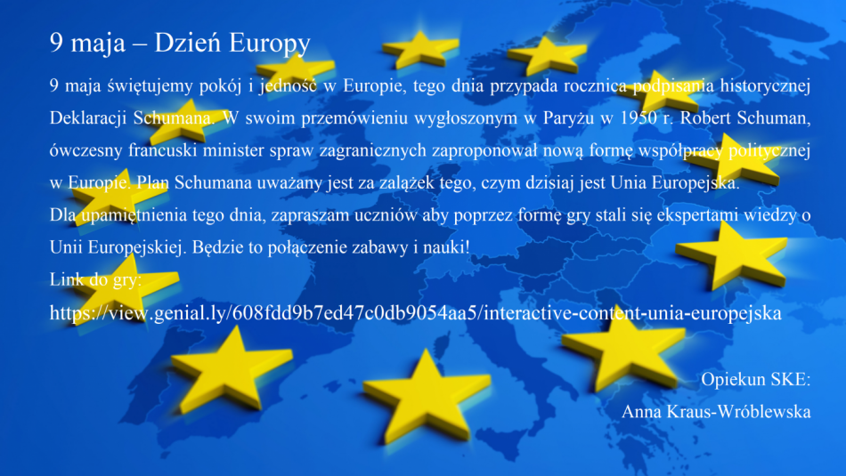 9 maja – Dzień Europy