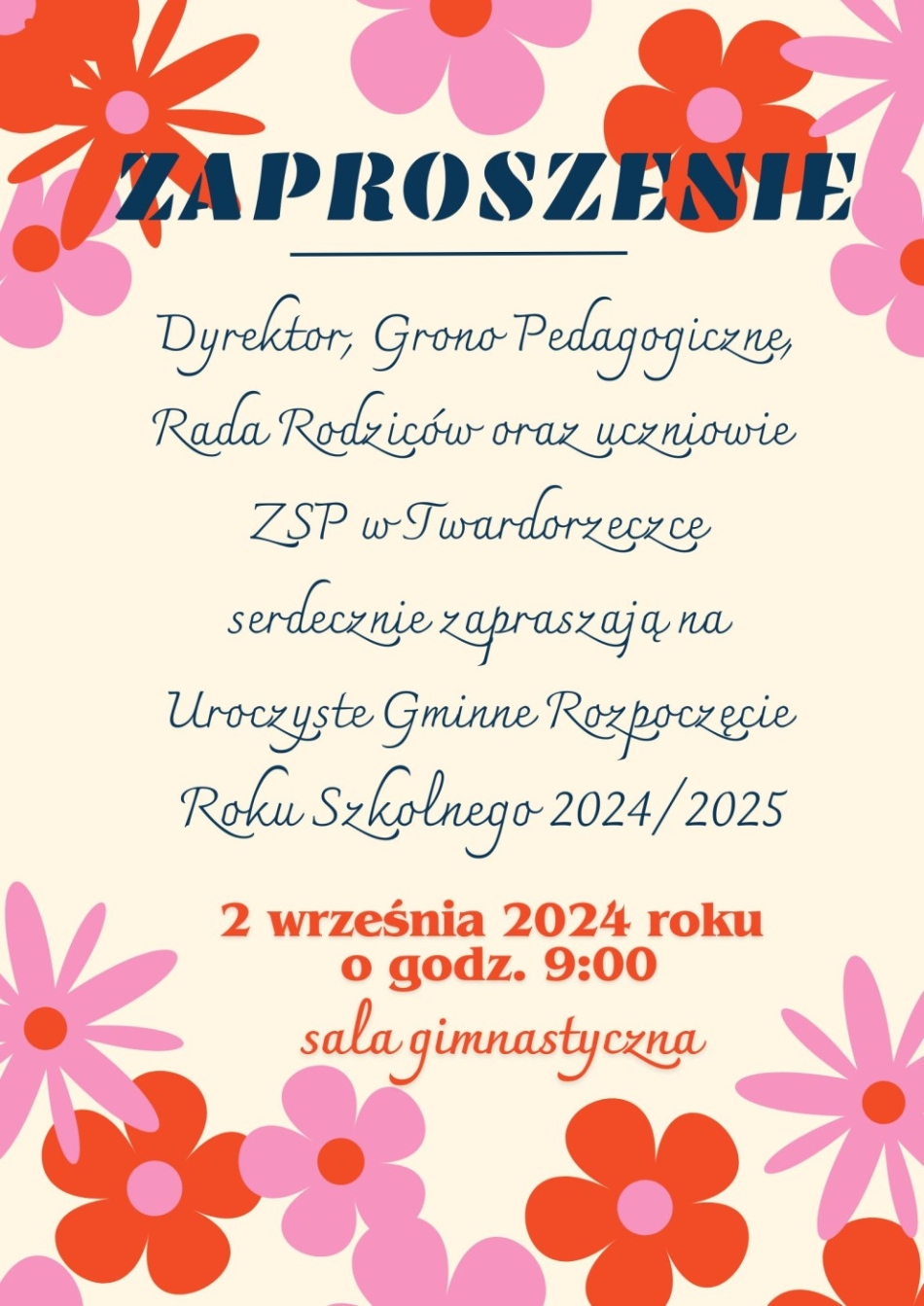 Rozpoczęcie roku szk. 2024/25