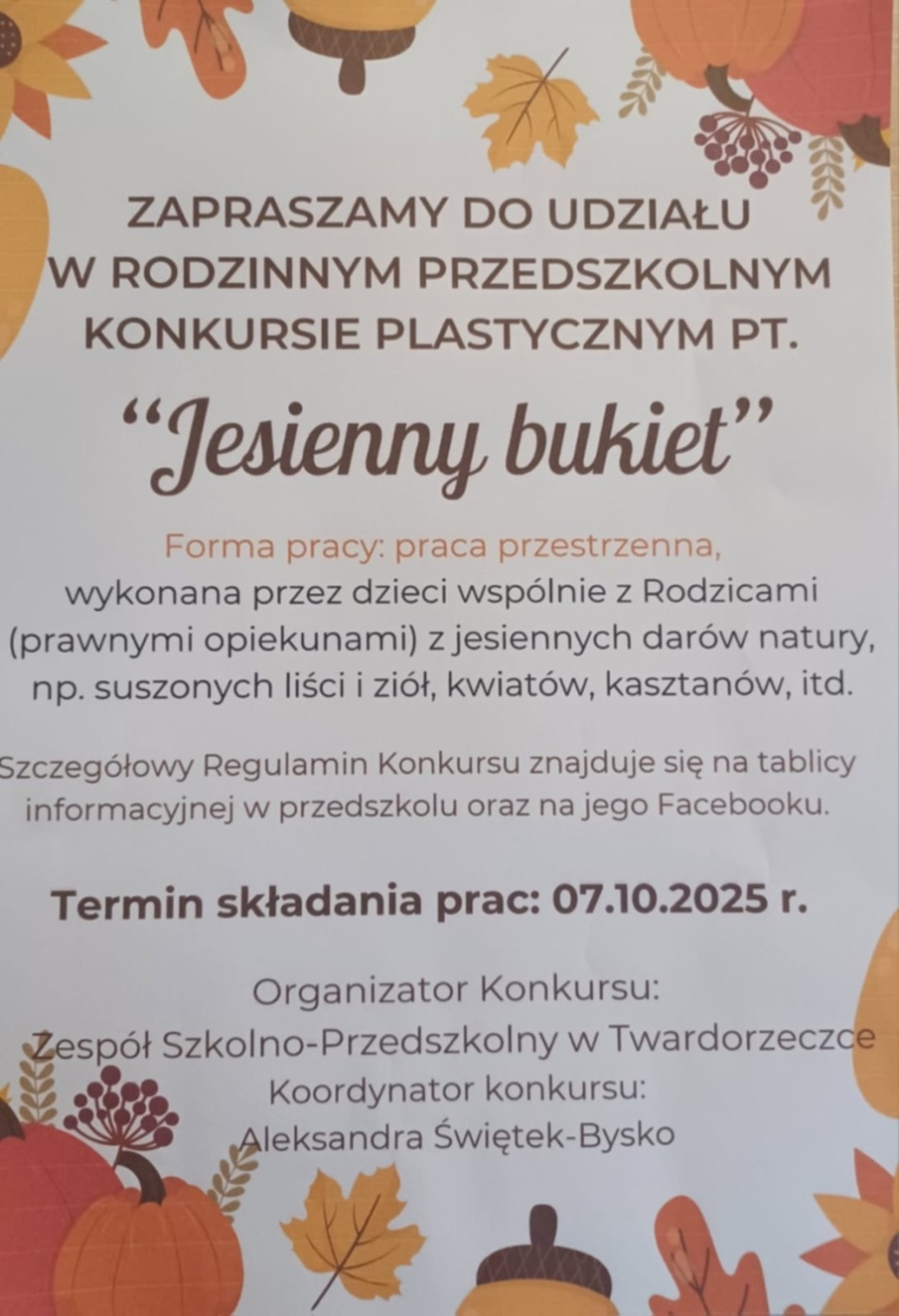 Konkurs Plastyczny pt. 
