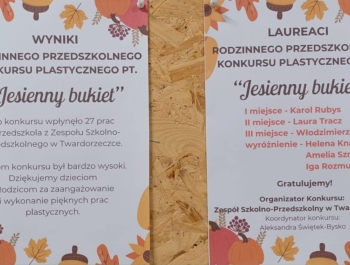 Wyniki Rodzinnego Przedszkolnego Konkursu Plastycznego pt. 