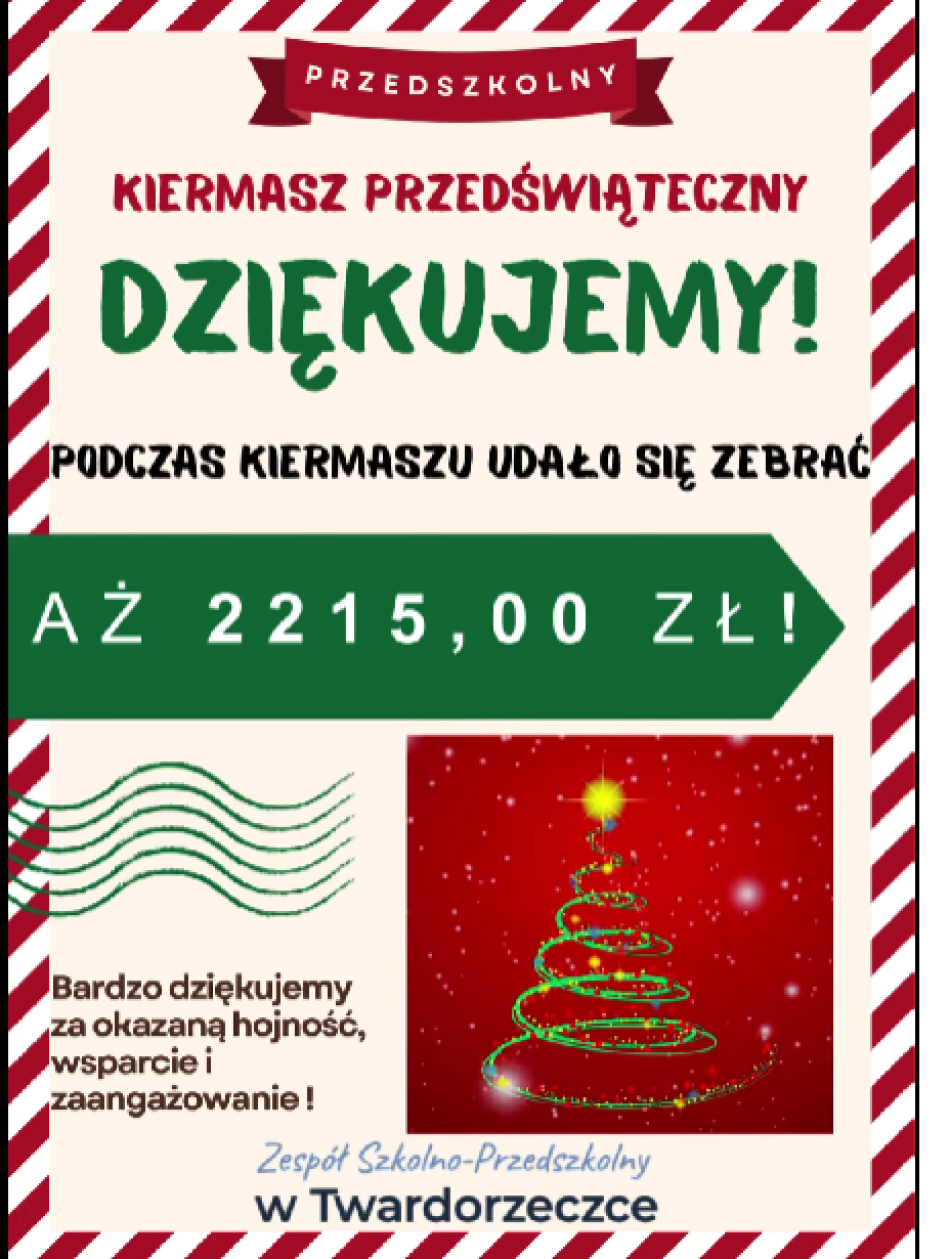 Podsumowanie kiermaszu przedświątecznego