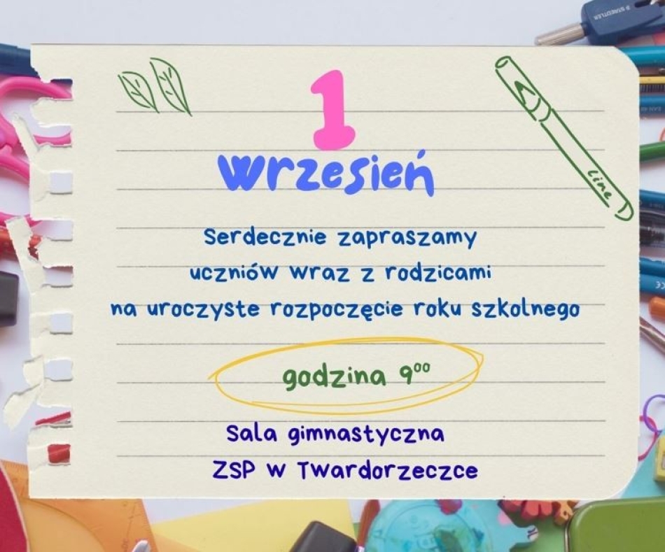 Uroczyste rozpoczęcie roku szkolnego 2026/27